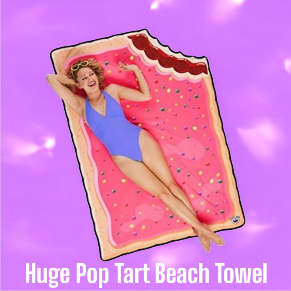 Giant Sized Toaster Treat / Pop Tart Beach 🏖 Towel/Blanket NWT